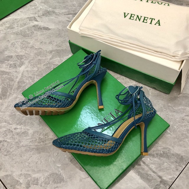 BOTTEGA VENETA高端時尚女鞋 寶緹嘉22春夏新款網紗高跟鞋 dx3529